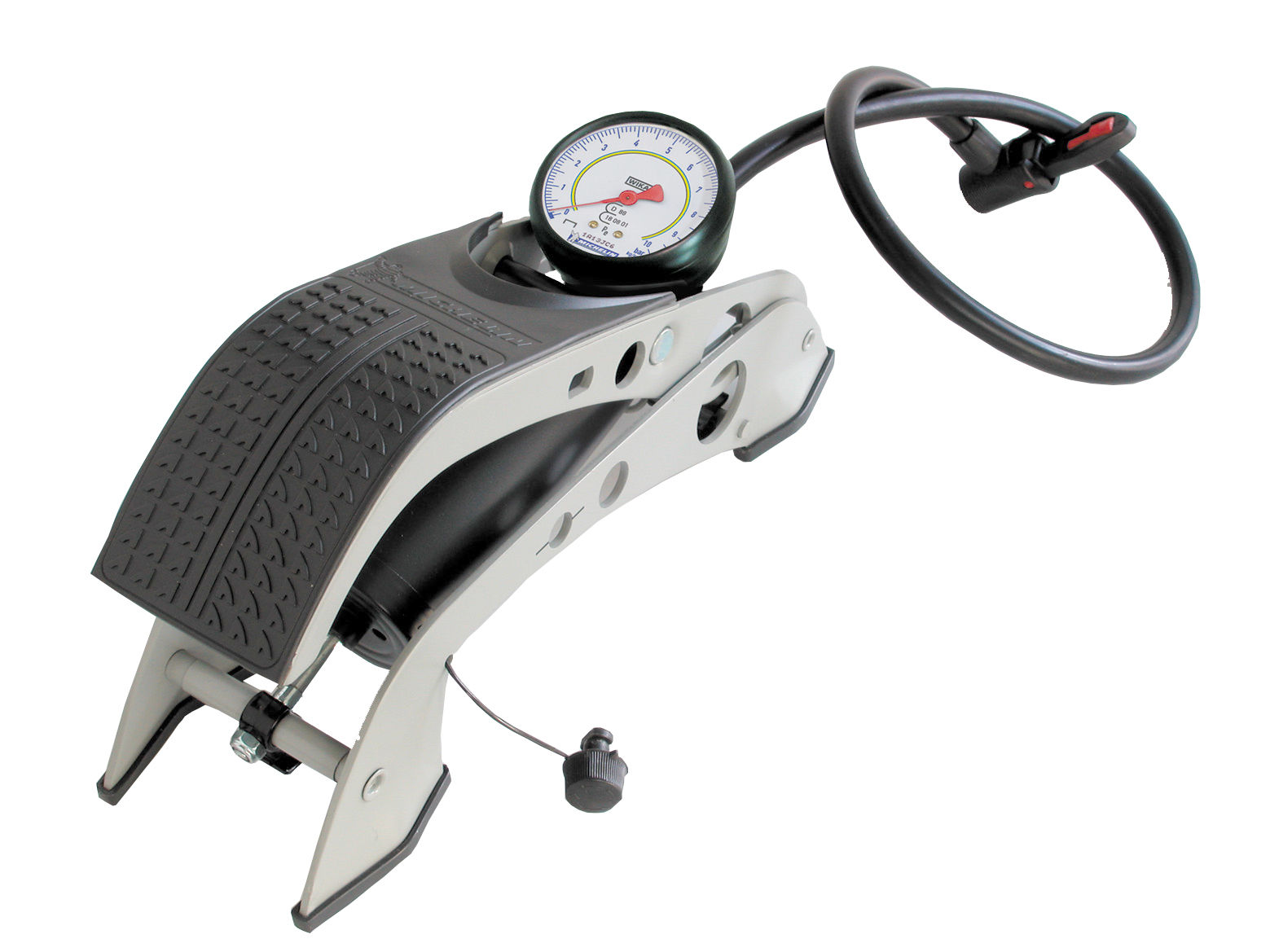 BOMBA 1 CILINDRO NEGRA CON MANÓMETRO 009504