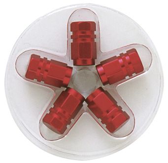 Imagen de tapones valvula aluminio hexag. rojo 4006975