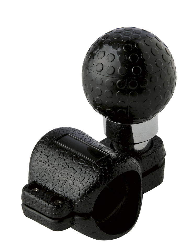 Imagen de pomo volante universal tipo "bola golf". negro 2707747