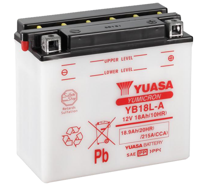 Imagen de bateria moto 18ah yuasa yb18l-a