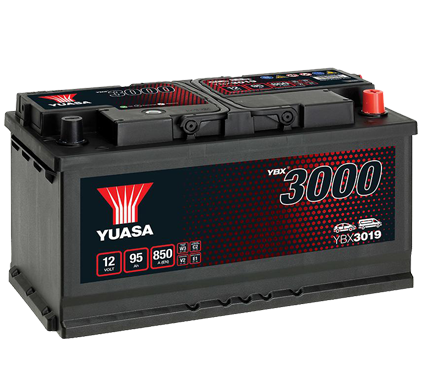 Imagen de bateria yuasa 95ah 850a ybx3019