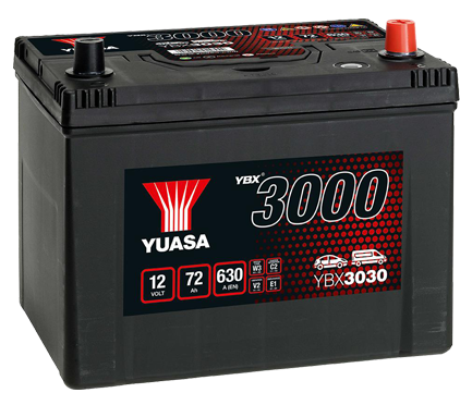 Imagen de bateria yuasa 72ah 630a ybx3030