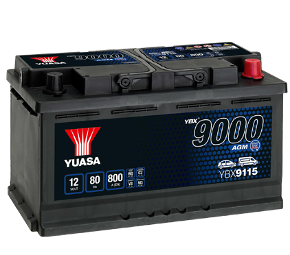 BATERIA START STOP 80AH 800A EN YBX9115 