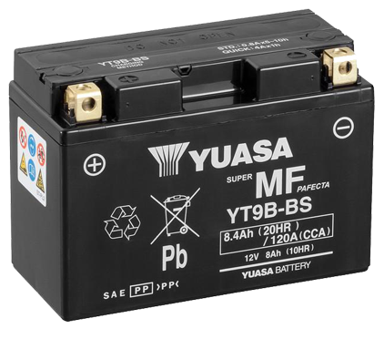 Imagen de bateria moto 8ah yuasa yt9b-bs