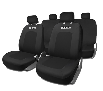 Imagen de jgo. fundas sparco sport negro spcs442bk