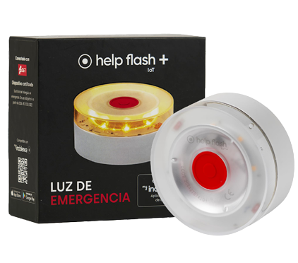 LUZ DE EMERGENCIA HELP-FLASH + IOT GEOLOCALIZABLE V16