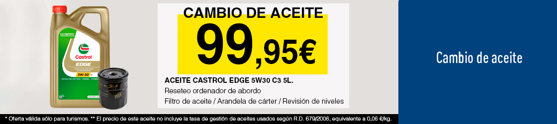 Cambio de aceite Castrol